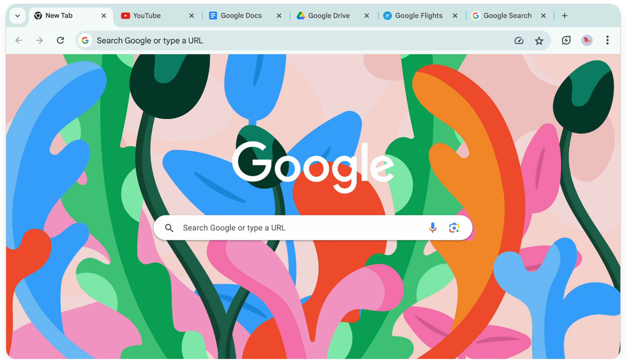 谷歌浏览器主界面